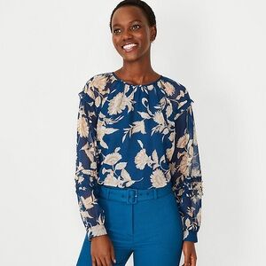 Ann Taylor Long Sleeve Blouse